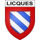 Licques Sticker wappen, gelsenkirchen, augsburg, klebender aufkleber