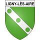 Pegatinas escudo de armas de Ligny-lès-Aire adhesivo de la etiqueta engomada