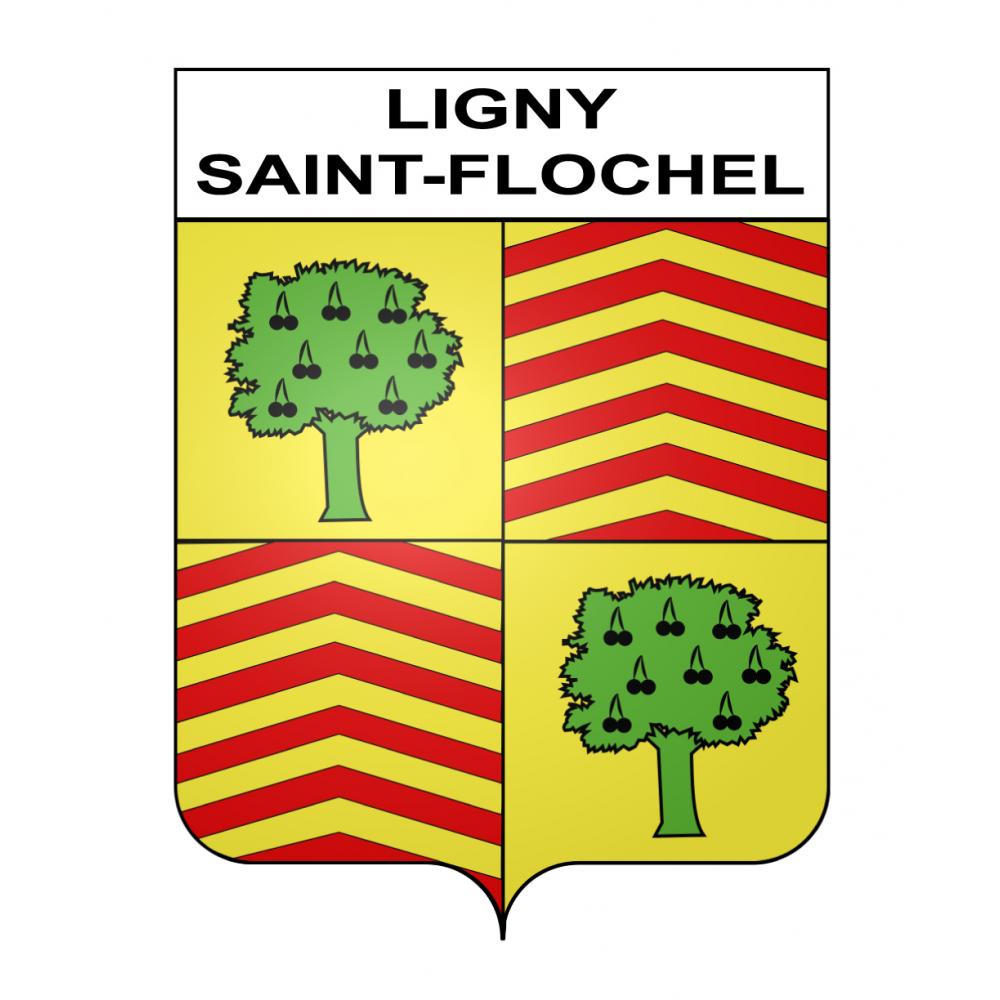 Stickers coat of arms Ligny-Saint-Flochel adhesive sticker