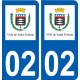 02 Saint-Gobain logo ville autocollant plaque sticker