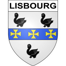 Lisbourg 62 ville sticker blason écusson autocollant adhésif