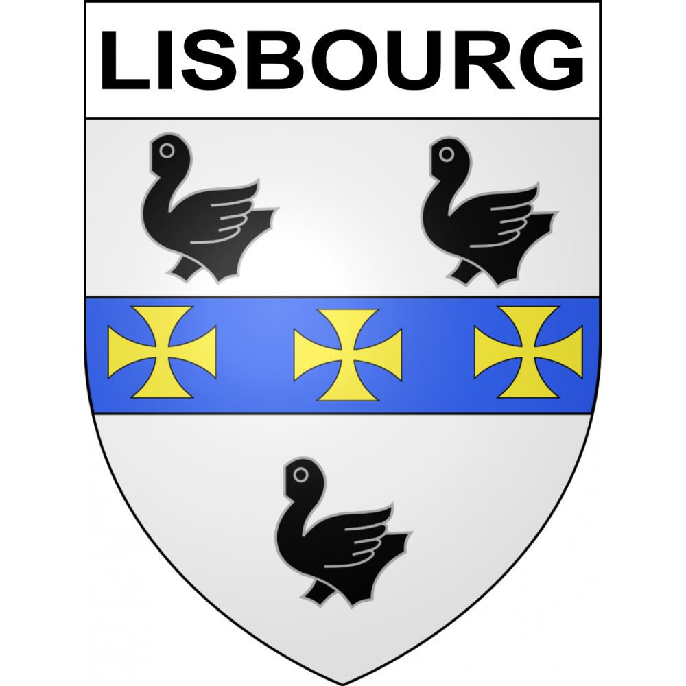 Pegatinas escudo de armas de Lisbourg adhesivo de la etiqueta engomada