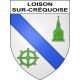 Loison-sur-Créquoise 62 ville sticker blason écusson autocollant adhésif