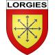 Lorgies 62 ville sticker blason écusson autocollant adhésif