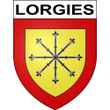 Pegatinas escudo de armas de Lorgies adhesivo de la etiqueta engomada