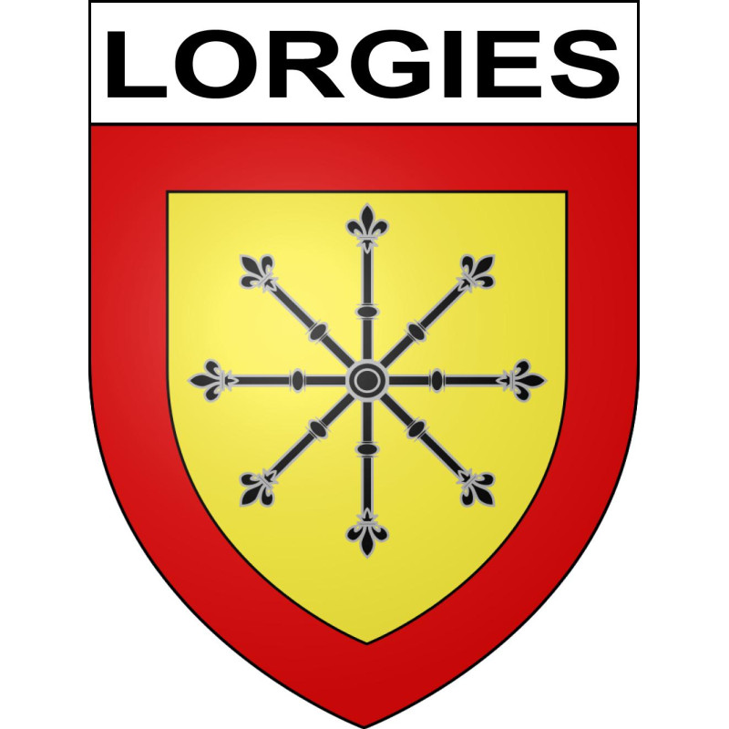 Pegatinas escudo de armas de Lorgies adhesivo de la etiqueta engomada