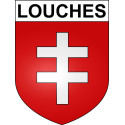 Stickers coat of arms Louches adhesive sticker