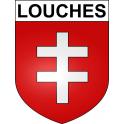 Stickers coat of arms Louches adhesive sticker