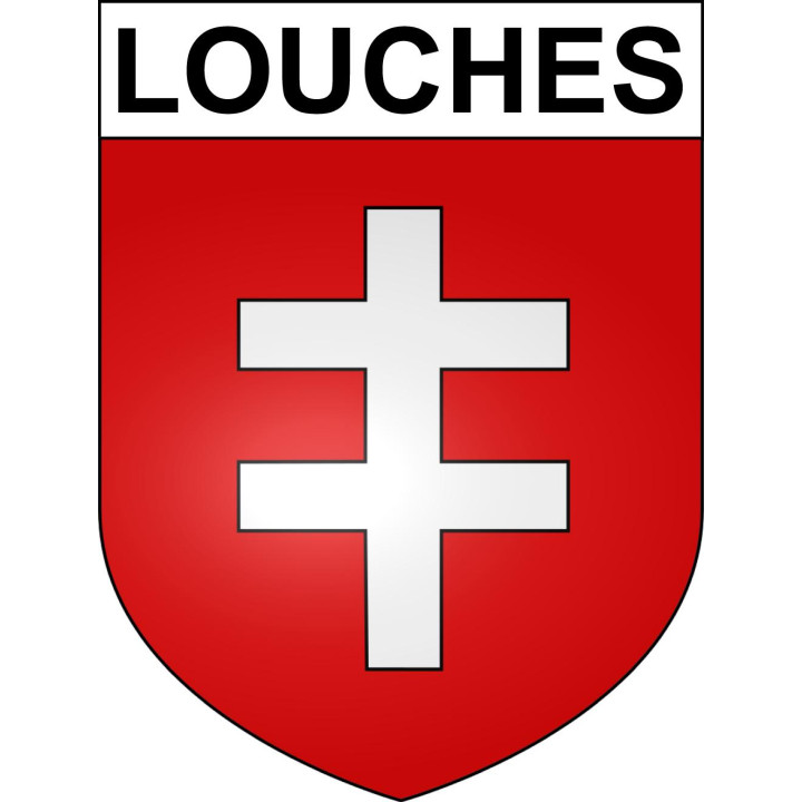 Louches Sticker wappen, gelsenkirchen, augsburg, klebender aufkleber