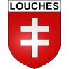 Louches Sticker wappen, gelsenkirchen, augsburg, klebender aufkleber