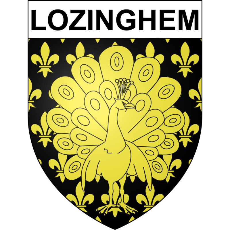Lozinghem Sticker wappen, gelsenkirchen, augsburg, klebender aufkleber