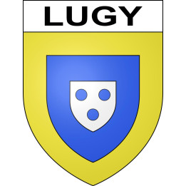 Lugy 62 ville sticker blason écusson autocollant adhésif