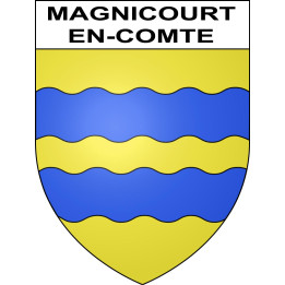 Magnicourt-en-Comte Sticker wappen, gelsenkirchen, augsburg, klebender aufkleber
