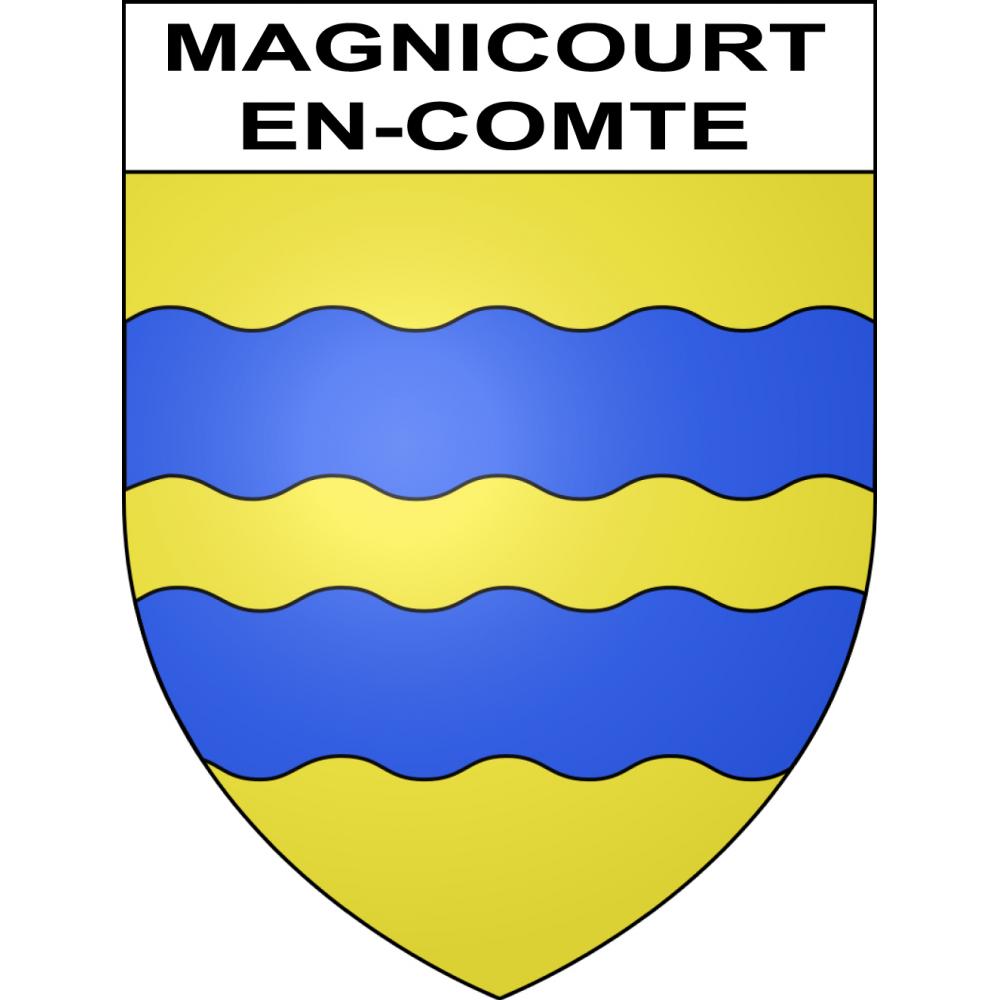 Magnicourt-en-Comte 62 ville sticker blason écusson autocollant adhésif