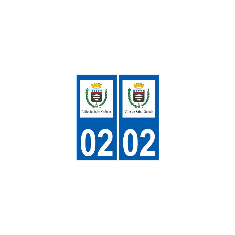 02 Saint-Gobain logo ville autocollant plaque sticker
