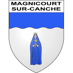 Stickers coat of arms Magnicourt-sur-Canche adhesive sticker