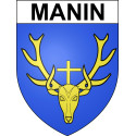 Manin Sticker wappen, gelsenkirchen, augsburg, klebender aufkleber