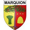 Pegatinas escudo de armas de Marquion adhesivo de la etiqueta engomada