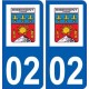 02 Ribemont logo ville autocollant plaque sticker