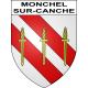 Monchel-sur-Canche 62 ville sticker blason écusson autocollant adhésif