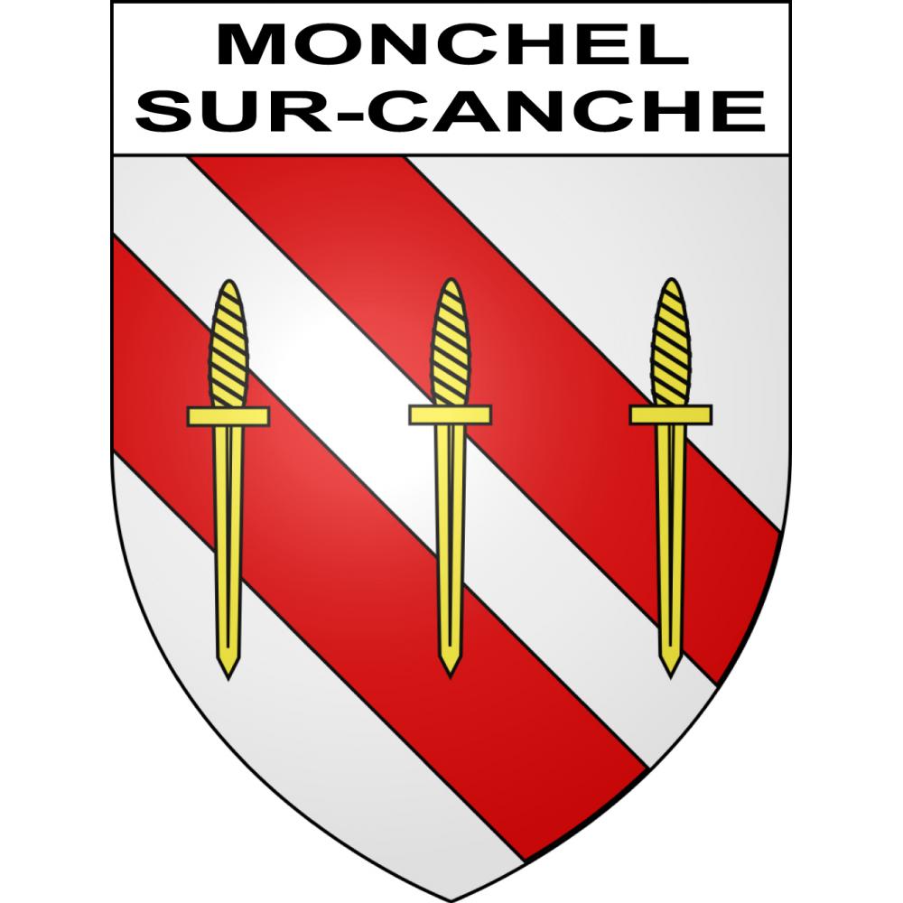 Stickers coat of arms Monchel-sur-Canche adhesive sticker