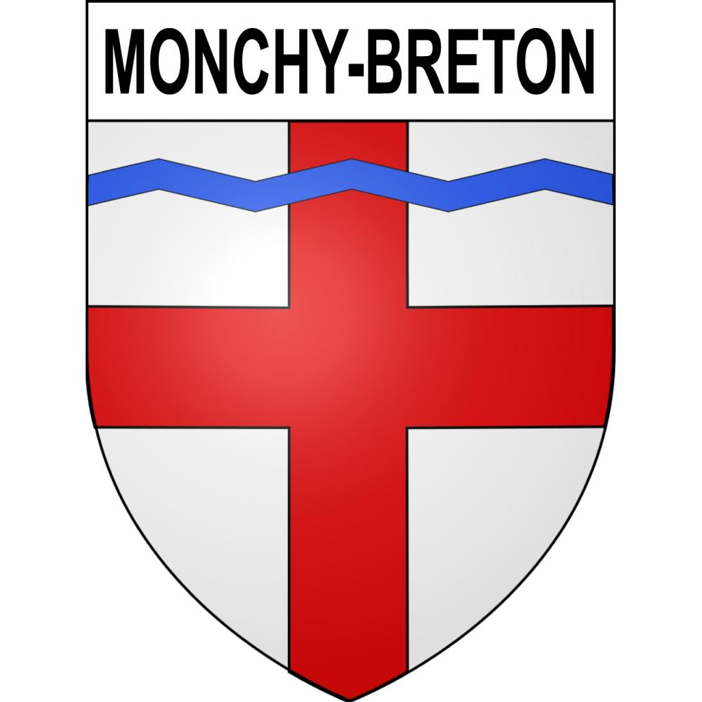 Monchy-Breton 62 ville sticker blason écusson autocollant adhésif