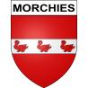 Pegatinas escudo de armas de Morchies adhesivo de la etiqueta engomada