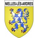 Nielles-lès-Ardres 62 ville sticker blason écusson autocollant adhésif