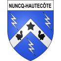 Nuncq-Hautecôte Sticker wappen, gelsenkirchen, augsburg, klebender aufkleber