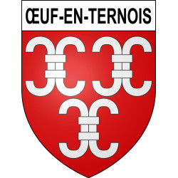 Œuf-en-Ternois Sticker wappen, gelsenkirchen, augsburg, klebender aufkleber
