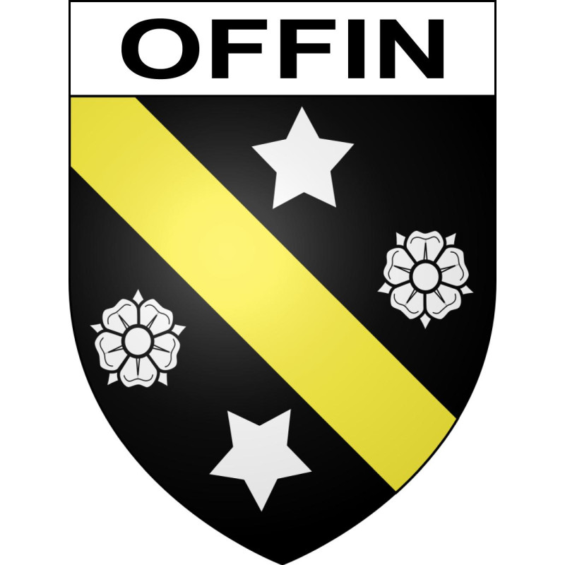Offin Sticker wappen, gelsenkirchen, augsburg, klebender aufkleber