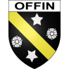Pegatinas escudo de armas de Offin adhesivo de la etiqueta engomada