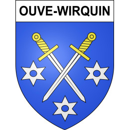 Ouve-Wirquin Sticker wappen, gelsenkirchen, augsburg, klebender aufkleber
