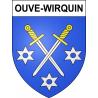 Stickers coat of arms Ouve-Wirquin adhesive sticker