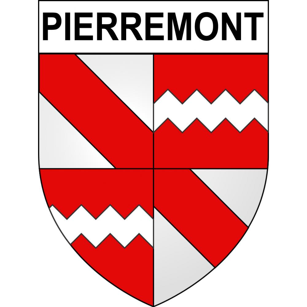 Pierremont 62 ville Stickers blason autocollant adhésif sticker écusson