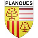 Planques Sticker wappen, gelsenkirchen, augsburg, klebender aufkleber