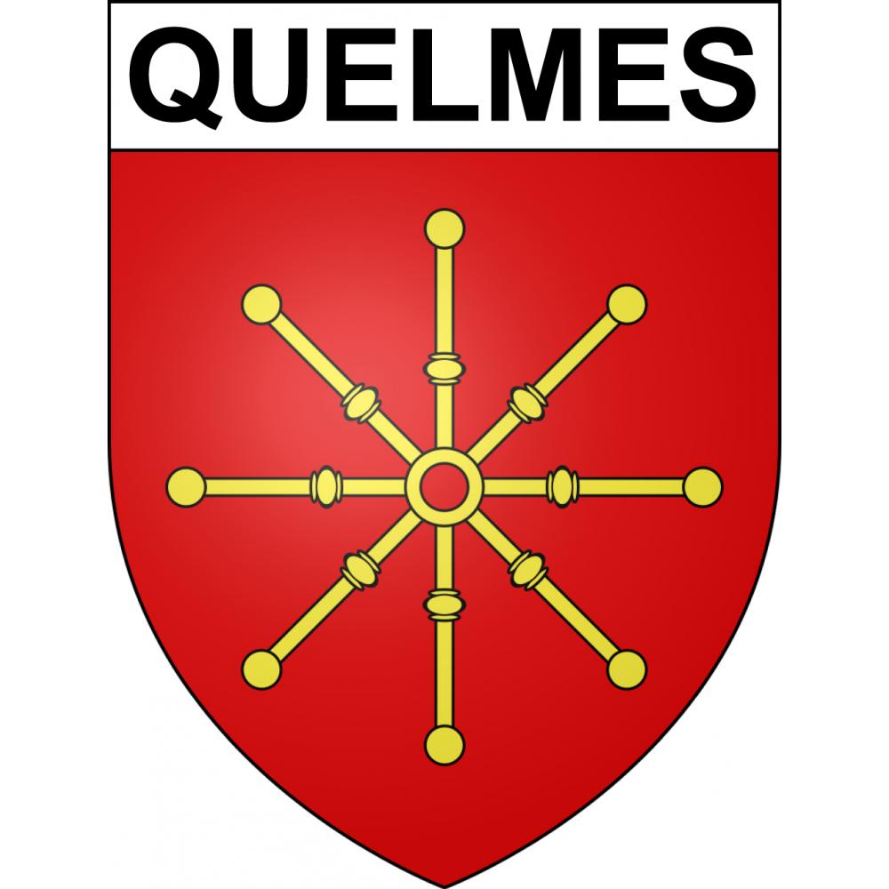 Quelmes Sticker wappen, gelsenkirchen, augsburg, klebender aufkleber
