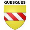 Pegatinas escudo de armas de Quesques adhesivo de la etiqueta engomada