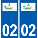 02 Oulchy-le-Château logo ville autocollant plaque sticker