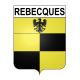 Rebecques Sticker wappen, gelsenkirchen, augsburg, klebender aufkleber
