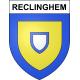 Reclinghem 62 ville sticker blason écusson autocollant adhésif