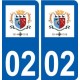 02 Nogent-l'Artaud logo ville autocollant plaque sticker