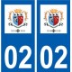 02 Nogent-l'Artaud logo ville autocollant plaque sticker