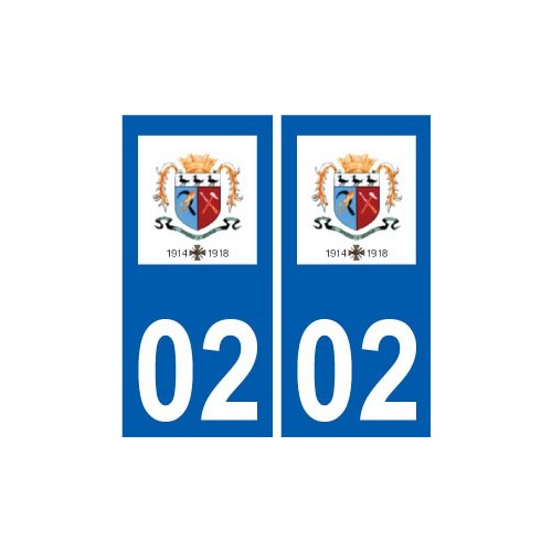02 Nogent-l'Artaud logo ville autocollant plaque sticker