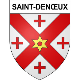 Pegatinas escudo de armas de Saint-Denœux adhesivo de la etiqueta engomada