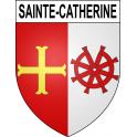 Sainte-Catherine 62 ville sticker blason écusson autocollant adhésif