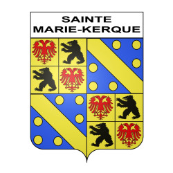 Sainte-Marie-Kerque 62 ville sticker blason écusson autocollant adhésif