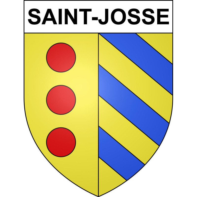 Stickers coat of arms Saint-Josse adhesive sticker