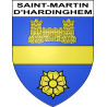 Saint-Martin-d'Hardinghem Sticker wappen, gelsenkirchen, augsburg, klebender aufkleber