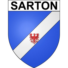 Sarton Sticker wappen, gelsenkirchen, augsburg, klebender aufkleber